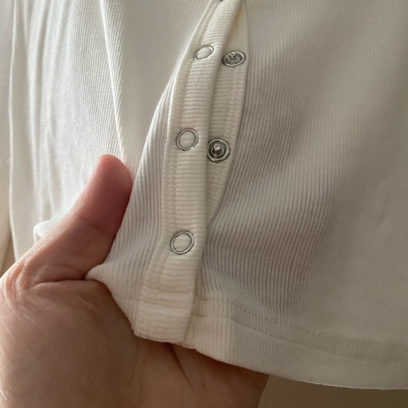 Dazy, Size XL, All White Button Up Long Sleeve - Picture 3 of 7